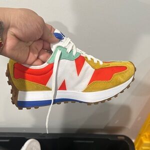 New Balance Red and Yellow Sneakers